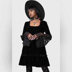 Killstar Prudence Velvet Dress